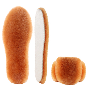 皮毛一体羊毛鞋垫女新款冬季加绒加厚保暖男士女款棉鞋垫男鞋冬天