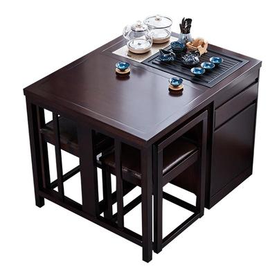 实木茶桌椅组合阳台小型茶台