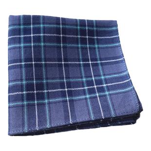 微瑕出口日本男士全棉柔软斜纹擦汗格子手帕手绢纯棉秋冬环保手巾