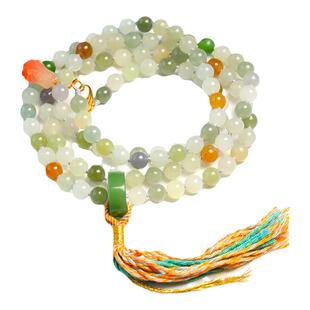 天然和田玉全家福文玩手串多圈节日礼物项链送女友闺蜜礼物带证