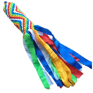 哈达金刚结车挂藏式后视镜挂件汽车载内手工编织西藏族饰品五色