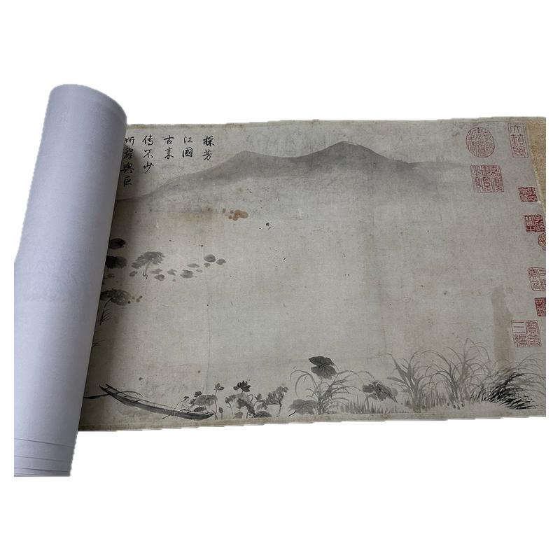 高清艺术喷绘画芯临摹学习卷轴画