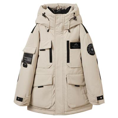 中长款加厚男女同款儿童羽绒服