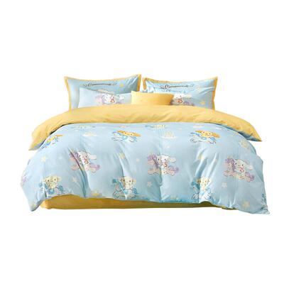 水星家纺全棉磨毛儿童卡通套件