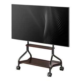propre可移动电视机艺术支架落地式带轮推车适用于海信创维85英寸