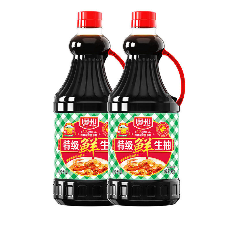 厨邦特级鲜生抽1.92kg*2