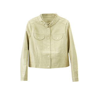 酷飒风短款皮衣外套女立领小个子时尚皮夹克PU机车服2026春季新款