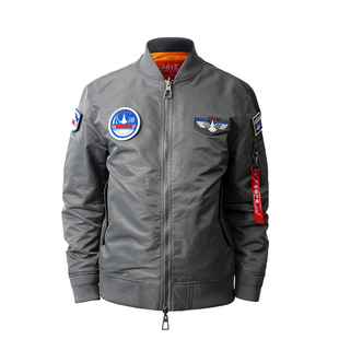 【新款】中航空官方歼20飞行服夹克春秋新款工装外套刺绣肩章