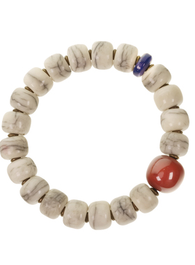 曲尾花原创设计民族风牛骨手串