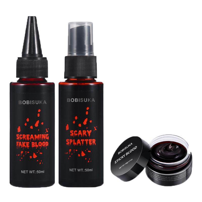 BOBISUKA波比苏卡专业特效血浆假血膏可食用鲜血黑血万圣伤口影视