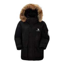 【王俊凯同款】骆驼派克羽绒服2025新款工装羽绒衣中长款外套女款