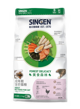 信元发育宝全价高蛋白英短金渐层营养增肥通用猫粮DC30 1.5kg