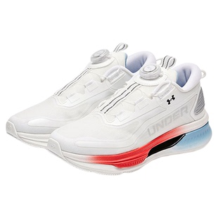 安德玛童鞋儿童科技跑鞋中性大童秋季BOA旋钮男女童小白鞋