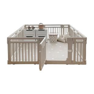 贝易游戏围栏大自然围栏婴儿防护栏室内爬垫围栏一体宝宝围栏地上