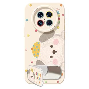 适用华为mate80pro手机壳女款mate70保护套硅胶40epro全包防摔50por软壳RS高级m60支架meta油画pro+新款小狗