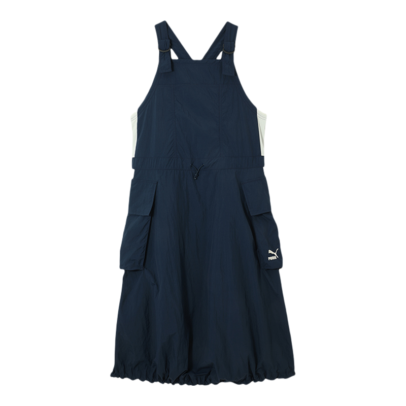 Puma/彪马正品2024秋季新款女士透气时尚休闲宽松吊带连衣裙