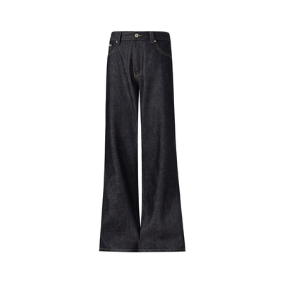 Dream made 丹宁原色微喇牛仔裤男款春秋季美式cleanfit男生裤子