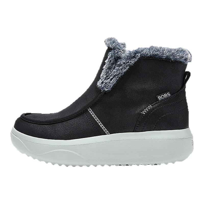 Skechers斯凯奇2024新款女子复古雪地靴厚底增高显腿长时尚百搭