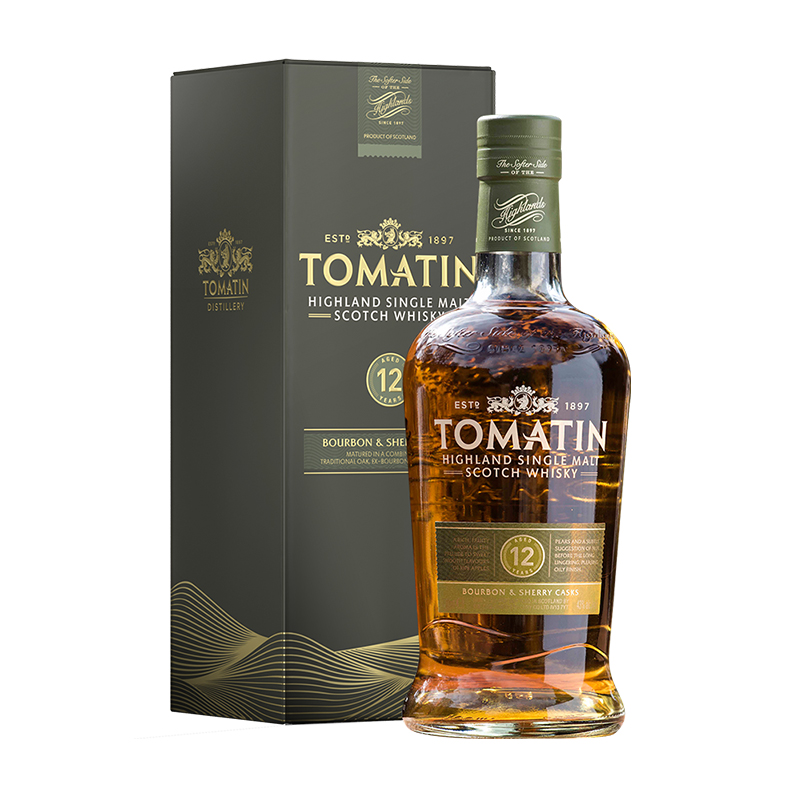Tomatin湯瑪丁(12年)英國蘇格蘭單一麥芽威士忌洋酒原瓶進(jìn)口700ml