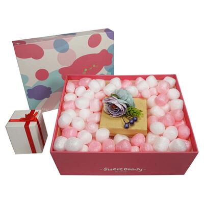 绿道淀粉泡沫颗粒礼品礼物盒装饰