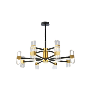 客厅吊灯简约后现代大气家用卧室餐厅灯北欧轻奢风格灯臂发光灯具