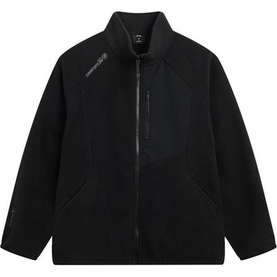 李宁户外CF溯男女同款开衫摇粒绒