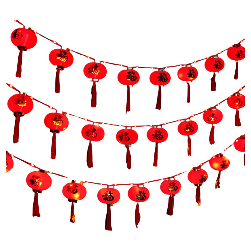 福字灯笼串灯新款2025新年小彩灯