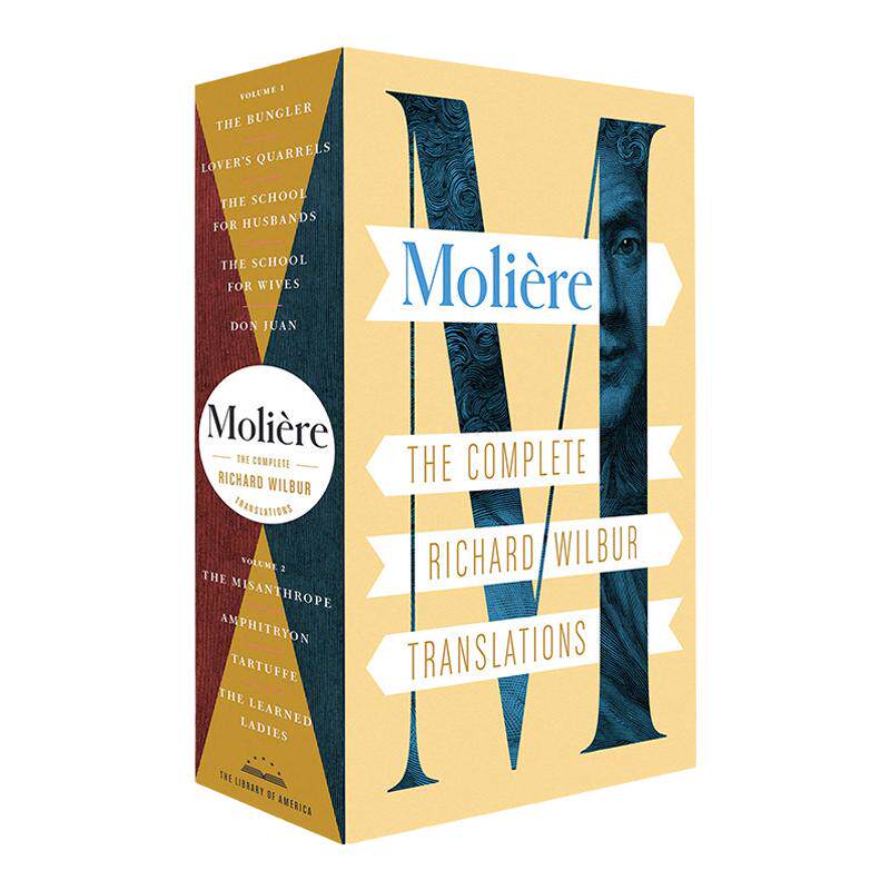 Moliere 莫里哀戏剧 理查德·威尔伯译本 2册盒装套装 精装美国文库 英文原版