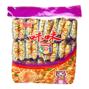 【180包】爱尚咪咪虾条肉松味三合一膨化虾味条怀旧解馋零食囤货