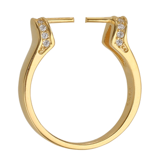 DIY珍珠戒指空托配件925银日韩指环女指圈通孔珠翡翠戒托空托饰品