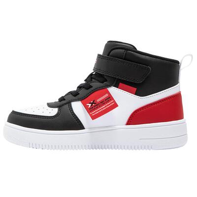 特步童鞋男童女童高帮板鞋篮球鞋儿童运动鞋中大童休闲耐磨滑板鞋