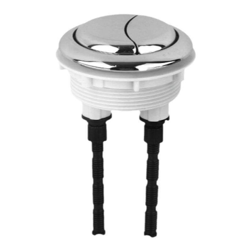 马桶按钮双按通用冲水按钮按键坐便器水箱配件按压冲水器开关圆形