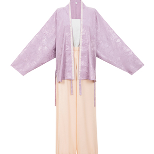 【观止织造｜木槿】宋制汉服飞机袖对襟衫仿花罗提花传统日常百搭