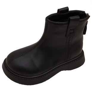 儿童马丁靴2025秋冬新款女童靴子单靴皮靴短靴烟筒靴二棉加绒保暖