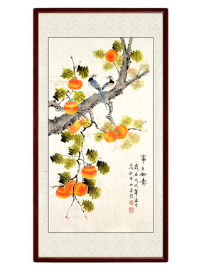 美院画家纯手绘玄关走廊事事如意