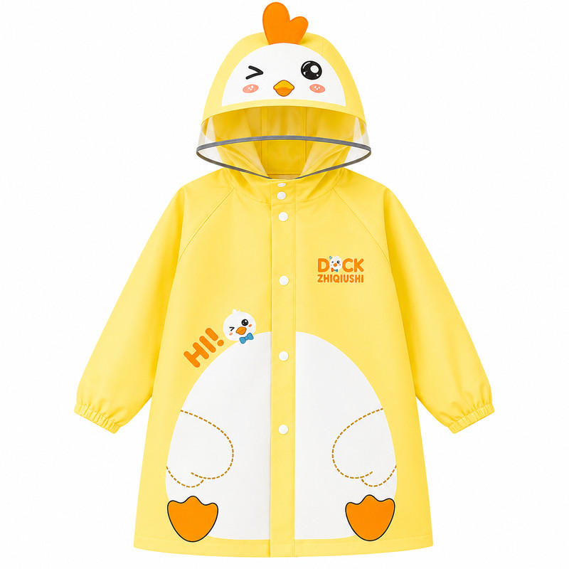 儿童雨衣男女小孩卡通图案长款防暴雨幼儿园专用宝宝连体防水雨披
