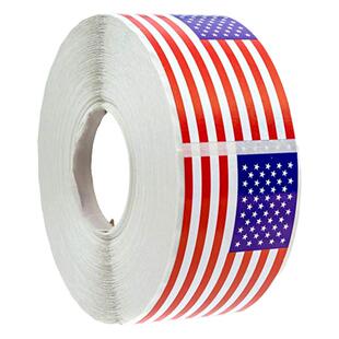 250贴/卷美国国旗贴纸日记相册DIY贴纸校园学生活动装饰贴纸标签