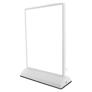 双面LED充电灯箱发光展示牌便携式双面台卡餐桌价格A4透明台卡水牌A5桌面摆台奶茶店广告牌L型T型台签架