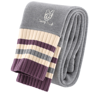 女童打底裤加绒儿童裤子秋冬款女孩中大童加厚外穿一体绒长裤童装