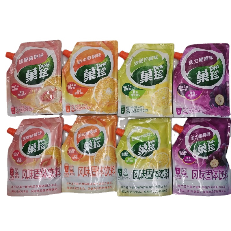 亿滋欢畅柠檬菓珍400g壶嘴袋装冷热可冲调果珍汁粉末速溶卡夫饮料