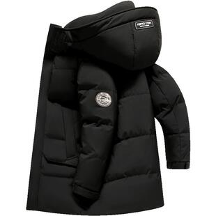 【抗寒-20℃】雪中飞极寒羽绒服男中长款2025新款大帽檐冬季外套