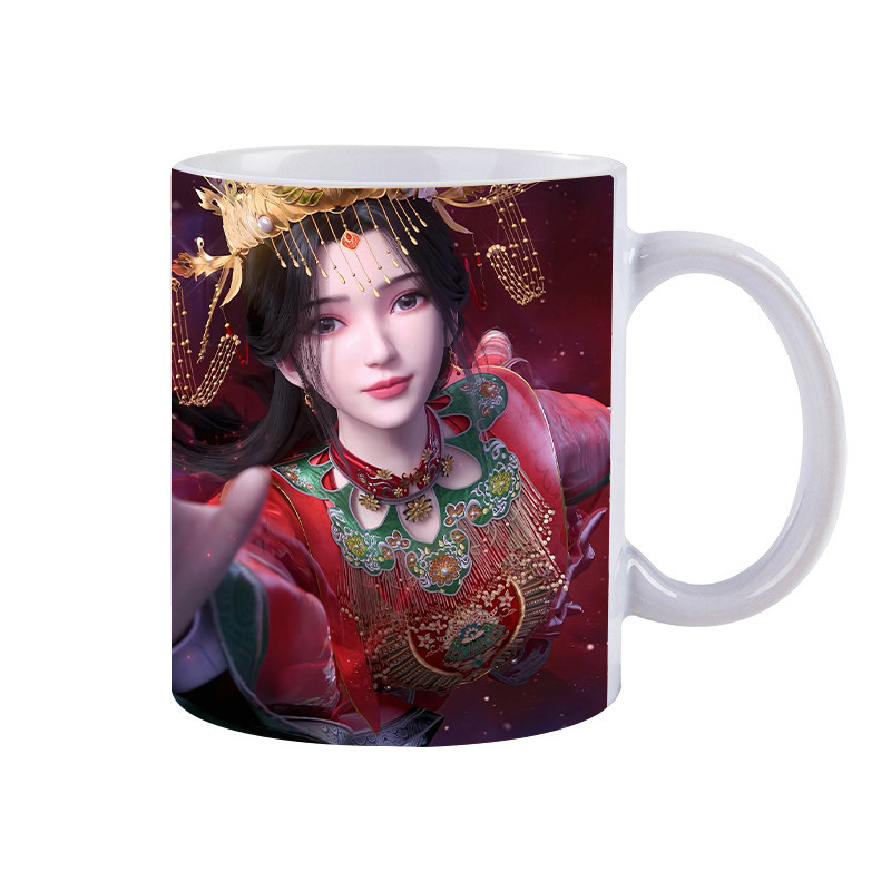 仙逆动漫定制王林李慕婉周边国漫加热变色陶瓷马克杯咖啡水杯现货