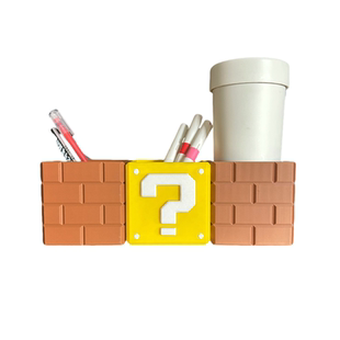 圆孔洞洞板专用配件洞洞板装饰收纳盒支架笔筒马里奥超级玛丽卡通