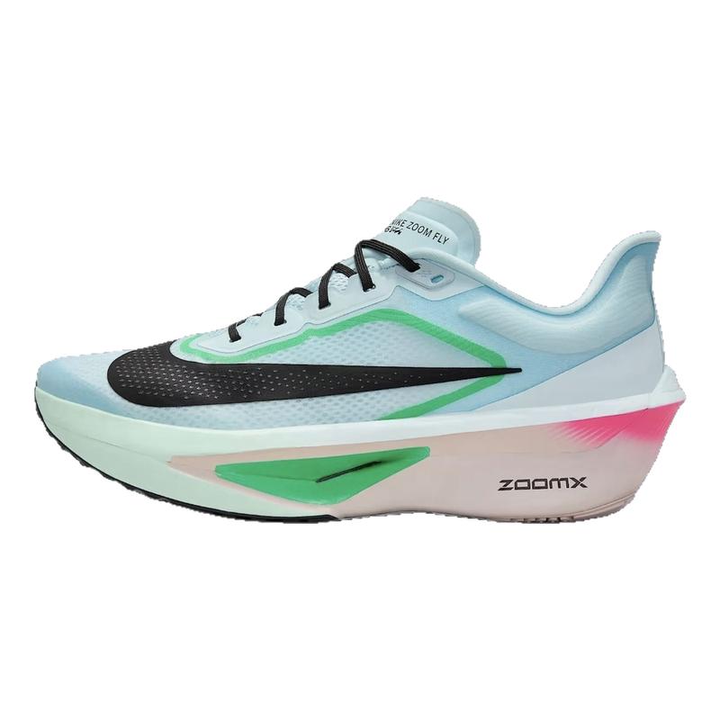 乐积运动 NIKE ZOOM FLY 6 蓝白红男款低帮舒适跑步鞋 FN8454-402