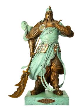 宇达青铜全铜摆件忠义仁勇关公