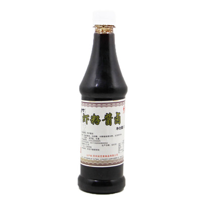 2瓶苏州特产采芝斋虾酱油籽500ml