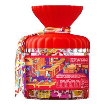 徐福记新年糖桶420g混合糖果零食送礼品包盒送亲戚过新年货春节