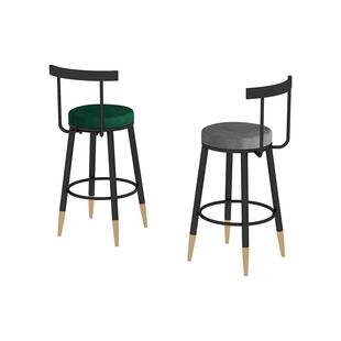 吧凳高脚凳北欧吧台椅铁艺椅子轻奢家用靠背高吧椅吧台凳前台椅子