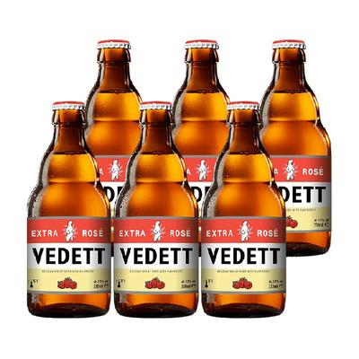 玫瑰红果味白熊啤酒330ml×6瓶