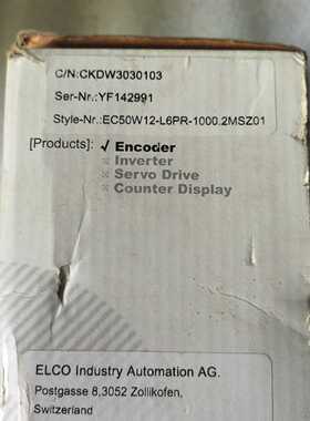 【询价】宜科ELCO编码器EC50W12-L6PR-1000.2MS适用